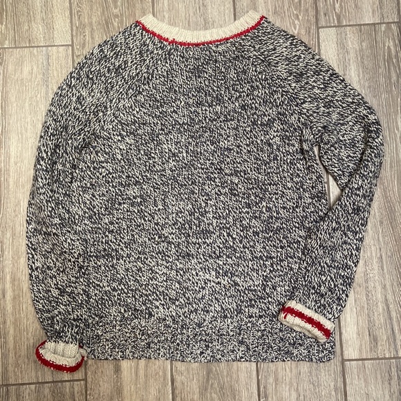 Knit Crew-neck Salt and Pepper Roots Sweater - Picture 6 of 7